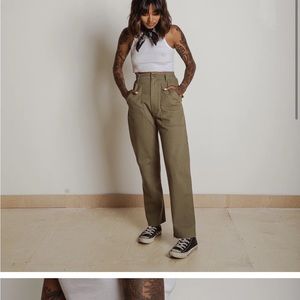 COPY - P&Co 304 Service Fatigue Pants - Olive UK8 like new !